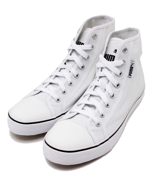 PUMA(プーマ)の「プーマストリートボーラー ミッド(スニーカー・メンズ・ブラック/ホワイト/レッド/ブルー・24.5cm/24cm/23cm/26cm/22.5cm/29cm/25.5cm/28.5cm/26.5cm/23.5cm/30.0cm/27.5cm/25cm/27cm/31cm/28cm)」の2枚目の写真