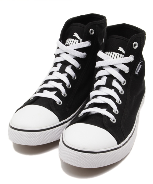PUMA(プーマ)の「プーマストリートボーラー ミッド(スニーカー・メンズ・ブラック/ホワイト/レッド/ブルー・24.5cm/24cm/23cm/26cm/22.5cm/29cm/25.5cm/28.5cm/26.5cm/23.5cm/30.0cm/27.5cm/25cm/27cm/31cm/28cm)」の3枚目の写真