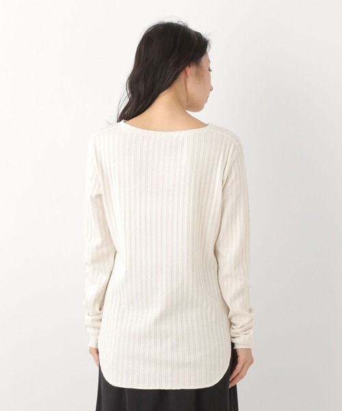 LEPSIM（レプシィム）の「ハリヌキテレコプルオーバー　262572（Tシャツ/カットソー・レディース・ブラック/オフホワイト・FREE）」の11枚目の写真