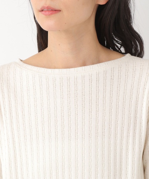 LEPSIM（レプシィム）の「ハリヌキテレコプルオーバー　262572（Tシャツ/カットソー・レディース・ブラック/オフホワイト・FREE）」の12枚目の写真