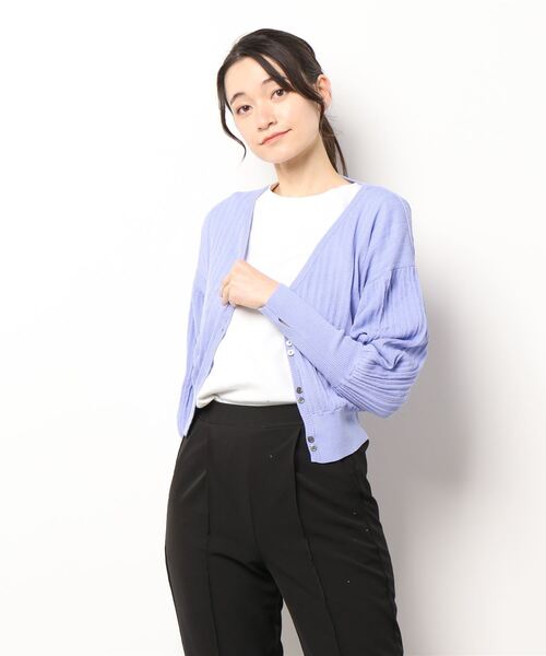 ReNorm（リノーム）の「柄編みシアーカーディガン（カーディガン/ボレロ・レディース・グリーン/ラベンダー/ブラック・フリー）」の17枚目の写真