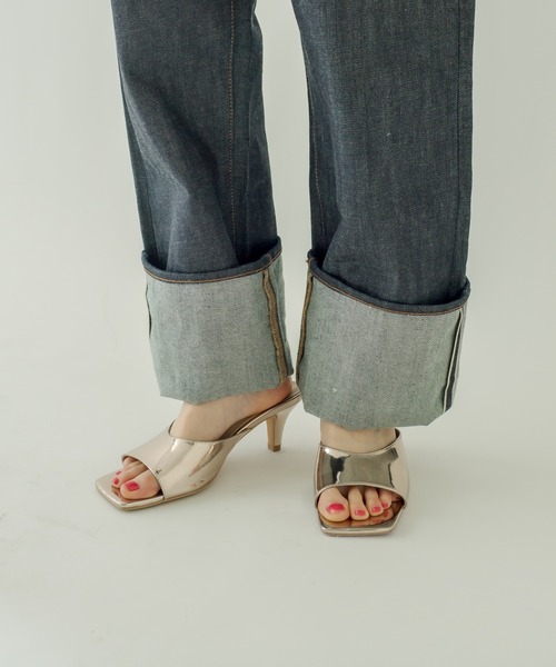 mystic（ミスティック）の「[otonamystic]スクエアミュール（サンダル・レディース・オフホワイト/シルバー・38/36/37）」の2枚目の写真