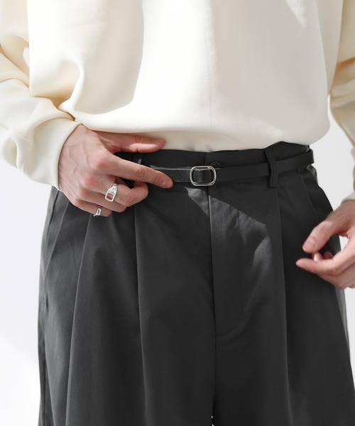 ASTRONOMY（アストロノミー）の「日本製 本革ピンレスロングナローベルト（ベルト・メンズ・ダークブラウン/ブラウン/ナチュラル/ブラック・FREE）」の20枚目の写真