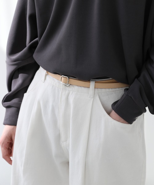 ASTRONOMY（アストロノミー）の「日本製 本革ピンレスロングナローベルト（ベルト・メンズ・ダークブラウン/ブラウン/ナチュラル/ブラック・FREE）」の14枚目の写真