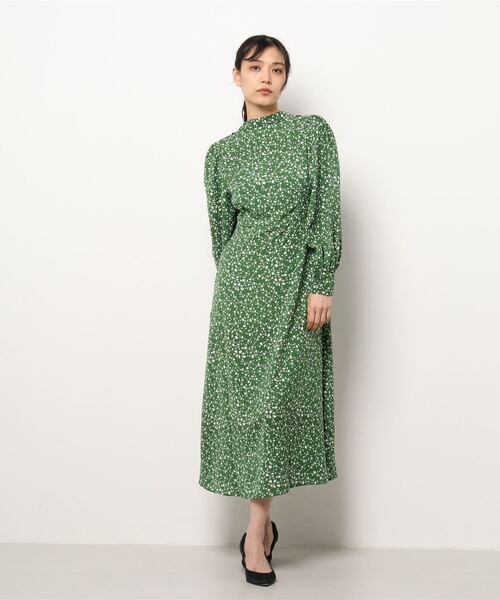 KOBE LETTUCE(コウベレタス)の「2wayボタン開きプリントワンピース(ワンピース・レディース・オフホワイト/グリーン/ブルー・FREE)」の6枚目の写真