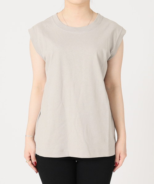 JOURNAL STANDARD（ジャーナルスタンダード）の「汗ジミ防止ノースリーブTシャツ（Tシャツ/カットソー・レディース・ホワイト/ブラック系その他/グレー系その他/ホワイト系その他2/ネイビー系1・FREE）」の12枚目の写真