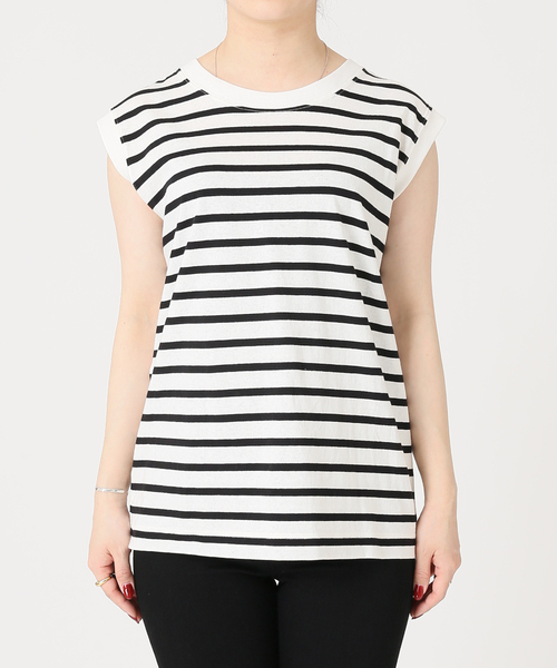 JOURNAL STANDARD（ジャーナルスタンダード）の「汗ジミ防止ノースリーブTシャツ（Tシャツ/カットソー・レディース・ホワイト/ブラック系その他/グレー系その他/ホワイト系その他2/ネイビー系1・FREE）」の16枚目の写真