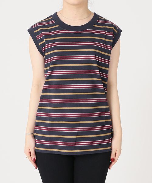 JOURNAL STANDARD（ジャーナルスタンダード）の「汗ジミ防止ノースリーブTシャツ（Tシャツ/カットソー・レディース・ホワイト/ブラック系その他/グレー系その他/ホワイト系その他2/ネイビー系1・FREE）」の18枚目の写真