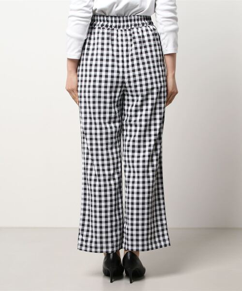 STYLEBLOCK（スタイルブロック）の「ギンガムチェックストレートパンツ（その他パンツ・レディース・グリーン/グレイッシュベージュ/ラベンダー/ブラック/テラコッタ・M）」の7枚目の写真