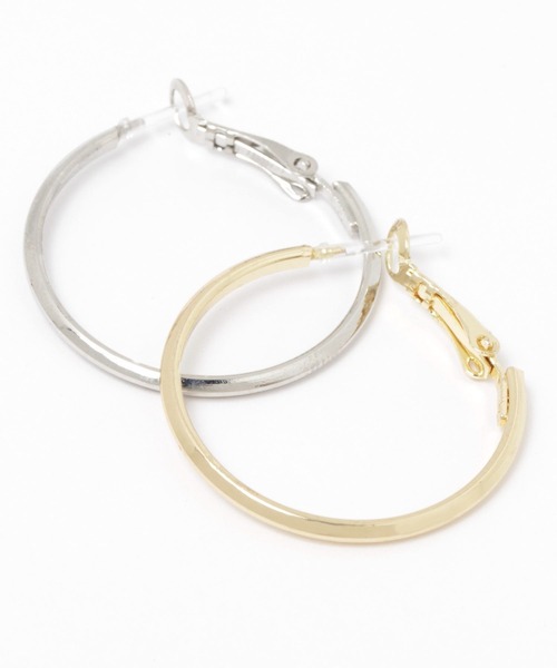 LAKOLE（ラコレ）の「細フープ樹脂ポストピアス / 268308（ピアス（両耳用）・レディース・その他1/その他2・FREE）」の3枚目の写真