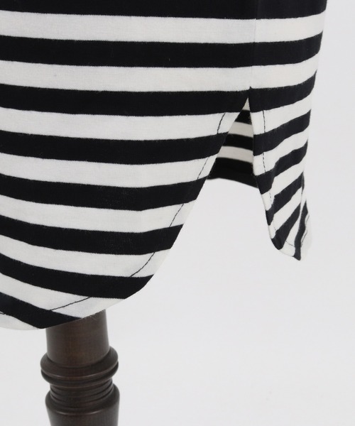 CAMBIO（カンビオ）の「mta479-Long Length Border Tank top タンクトップ（タンクトップ・メンズ・ホワイト系その他/ベージュ系その他/ホワイト×ブラック・L/S/M）」の22枚目の写真