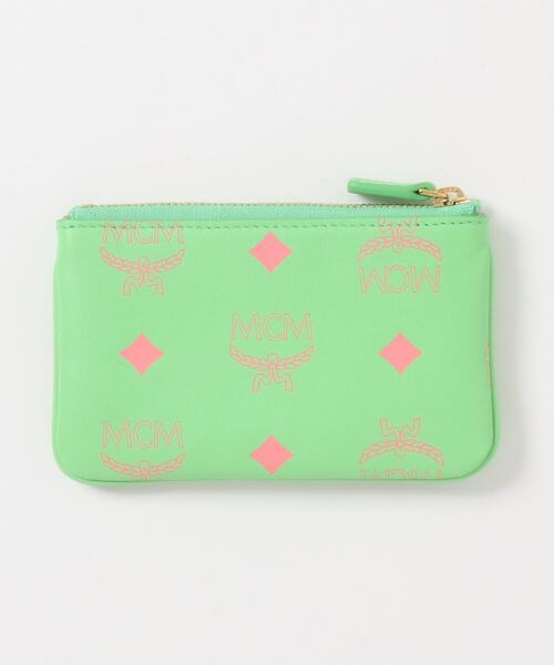 MCM(エムシーエム)の「MCM/エムシーエム/ キーポーチ - カラースプラッシュロゴレザー(コインケース・レディース・グリーン/パープル/ピンク・FREE)」の2枚目の写真