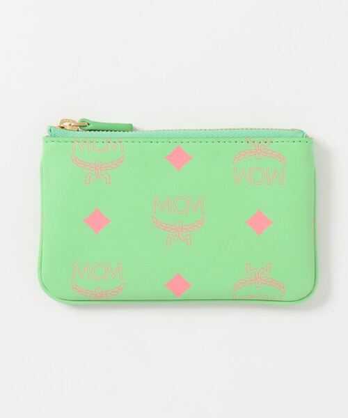 MCM(エムシーエム)の「MCM/エムシーエム/ キーポーチ - カラースプラッシュロゴレザー(コインケース・レディース・グリーン/パープル/ピンク・FREE)」の5枚目の写真