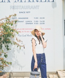 PROPORTION BODY DRESSING | 【美人百花6月号タイアップ商品】ラッフルサマーニット / 1212170502(ニット/セーター)