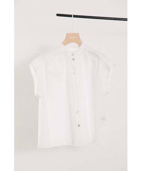 BLACK BY MOUSSY（ブラックバイマウジー）の「gather shirt（ギャザーシャツ）（シャツ/ブラウス・レディース・ブラック/ピンク/ホワイト/ブルー・FREE）」の2枚目の写真