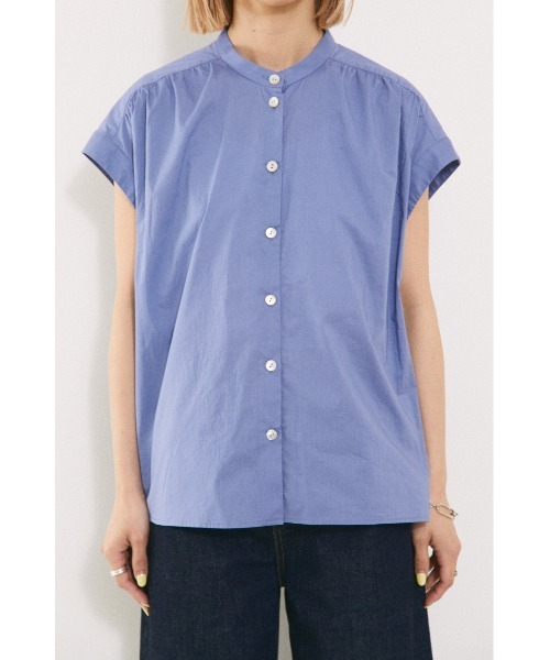 BLACK BY MOUSSY（ブラックバイマウジー）の「gather shirt（ギャザーシャツ）（シャツ/ブラウス・レディース・ブラック/ピンク/ホワイト/ブルー・FREE）」の7枚目の写真