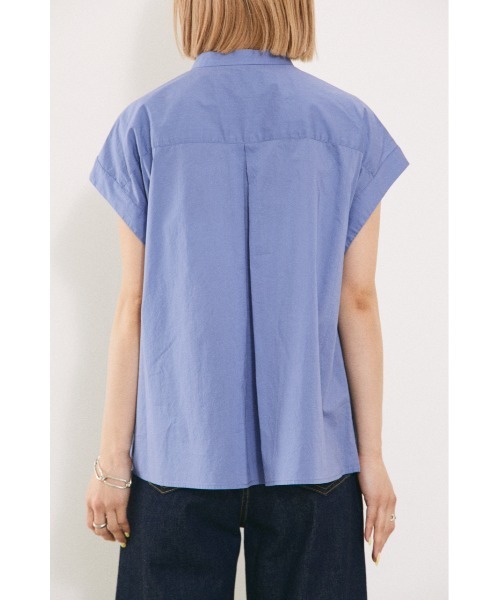 BLACK BY MOUSSY（ブラックバイマウジー）の「gather shirt（ギャザーシャツ）（シャツ/ブラウス・レディース・ブラック/ピンク/ホワイト/ブルー・FREE）」の9枚目の写真