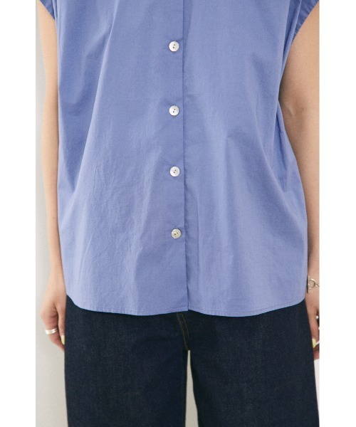 BLACK BY MOUSSY（ブラックバイマウジー）の「gather shirt（ギャザーシャツ）（シャツ/ブラウス・レディース・ブラック/ピンク/ホワイト/ブルー・FREE）」の11枚目の写真