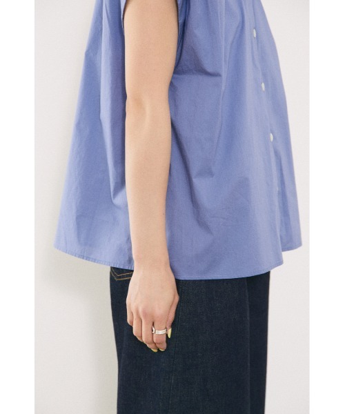 BLACK BY MOUSSY（ブラックバイマウジー）の「gather shirt（ギャザーシャツ）（シャツ/ブラウス・レディース・ブラック/ピンク/ホワイト/ブルー・FREE）」の15枚目の写真