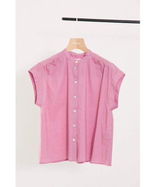 BLACK BY MOUSSY（ブラックバイマウジー）の「gather shirt（ギャザーシャツ）（シャツ/ブラウス・レディース・ブラック/ピンク/ホワイト/ブルー・FREE）」の16枚目の写真