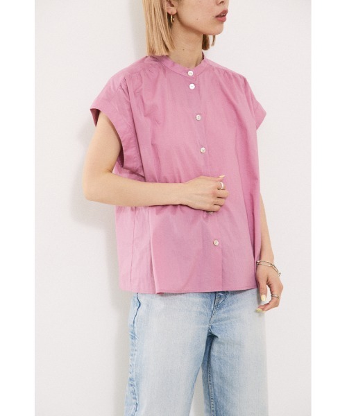 BLACK BY MOUSSY（ブラックバイマウジー）の「gather shirt（ギャザーシャツ）（シャツ/ブラウス・レディース・ブラック/ピンク/ホワイト/ブルー・FREE）」の17枚目の写真