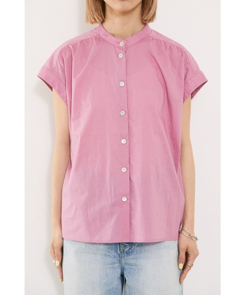 BLACK BY MOUSSY（ブラックバイマウジー）の「gather shirt（ギャザーシャツ）（シャツ/ブラウス・レディース・ブラック/ピンク/ホワイト/ブルー・FREE）」の19枚目の写真