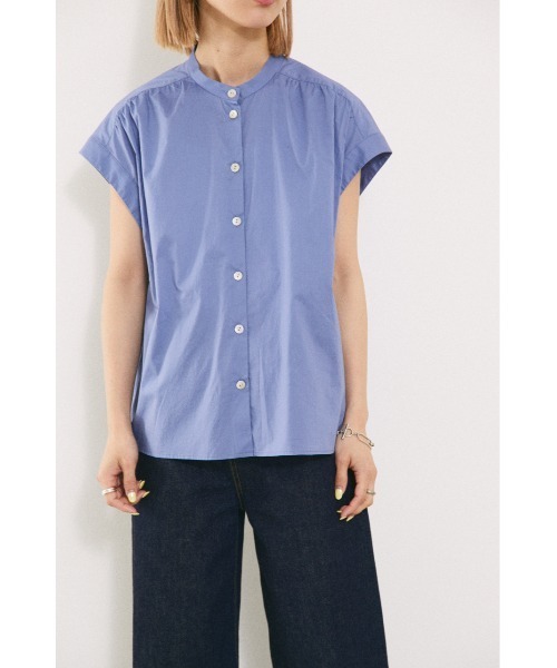 BLACK BY MOUSSY（ブラックバイマウジー）の「gather shirt（ギャザーシャツ）（シャツ/ブラウス・レディース・ブラック/ピンク/ホワイト/ブルー・FREE）」の6枚目の写真