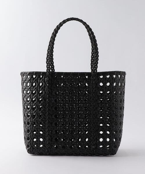 Steven Alan（スティーブンアラン）の「＜BALI WERKSTATTE＞BASKET BAG LARGE/バッグ（かごバッグ・レディース・ホワイト/ブラック・FREE）」の2枚目の写真