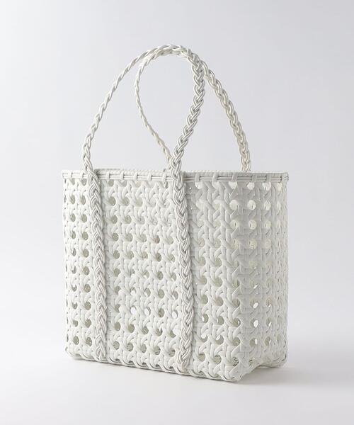 Steven Alan（スティーブンアラン）の「＜BALI WERKSTATTE＞BASKET BAG LARGE/バッグ（かごバッグ・レディース・ホワイト/ブラック・FREE）」の3枚目の写真