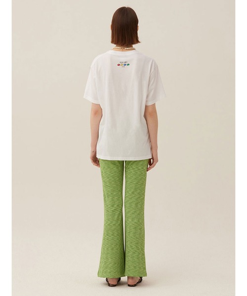 KIRSH（キルシー）の「KIRSH DOODLE CHERRY DRAWING PRINT SHORT SLEEVE T-SHIRT LS ドゥードゥルチェリー プリント TEE（Tシャツ/カットソー・レディース・ホワイト/ブラック・ONE SIZE）」の5枚目の写真