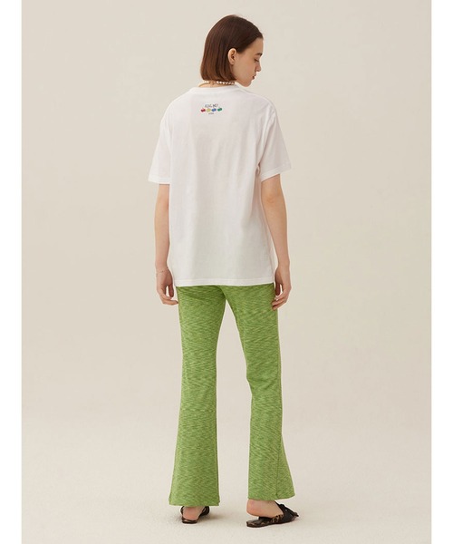 KIRSH（キルシー）の「KIRSH DOODLE CHERRY DRAWING PRINT SHORT SLEEVE T-SHIRT LS ドゥードゥルチェリー プリント TEE（Tシャツ/カットソー・レディース・ホワイト/ブラック・ONE SIZE）」の8枚目の写真