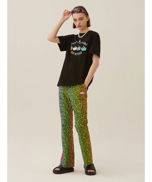 KIRSH（キルシー）の「KIRSH DOODLE CHERRY DRAWING PRINT SHORT SLEEVE T-SHIRT LS ドゥードゥルチェリー プリント TEE（Tシャツ/カットソー・レディース・ホワイト/ブラック・ONE SIZE）」の22枚目の写真