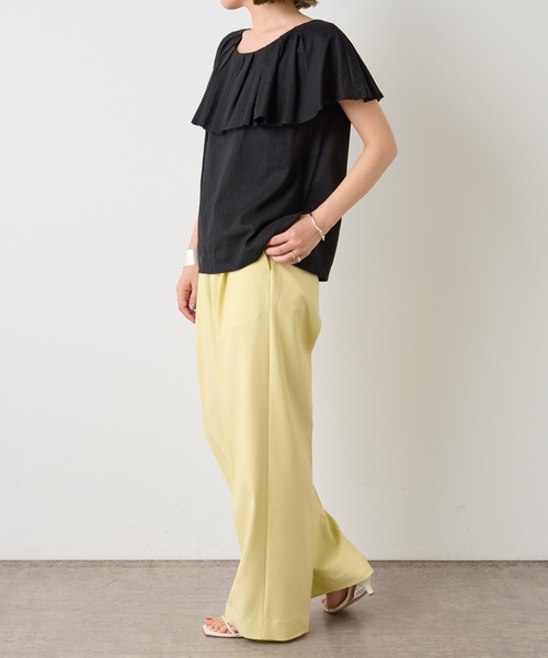 リネンラッフルブラウス　オメカシ　omekashi リネンラッフルブラウス | Omekashi(オメカシ)レディース | PAL CLOSET