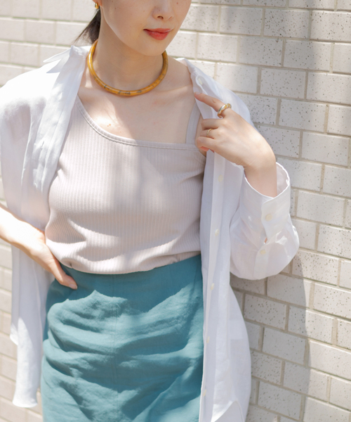 journal standard L'essage(ジャーナルスタンダードレサージュ)の「リブワンショルダープルオーバー(Tシャツ/カットソー・レディース・ブラック/ブラウン/グレー・FREE)」の3枚目の写真