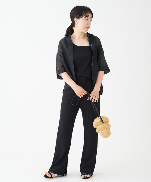 journal standard L'essage(ジャーナルスタンダードレサージュ)の「リブワンショルダープルオーバー(Tシャツ/カットソー・レディース・ブラック/ブラウン/グレー・FREE)」の4枚目の写真