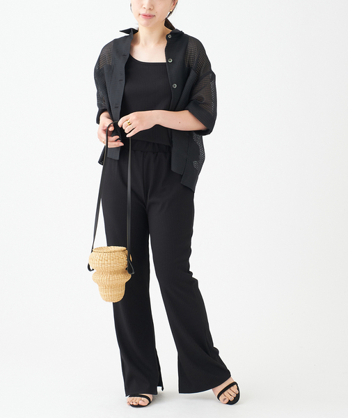 journal standard L'essage(ジャーナルスタンダードレサージュ)の「リブワンショルダープルオーバー(Tシャツ/カットソー・レディース・ブラック/ブラウン/グレー・FREE)」の6枚目の写真