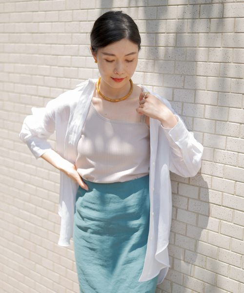 journal standard L'essage(ジャーナルスタンダードレサージュ)の「リブワンショルダープルオーバー(Tシャツ/カットソー・レディース・ブラック/ブラウン/グレー・FREE)」の9枚目の写真