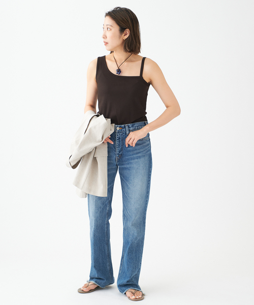 journal standard L'essage(ジャーナルスタンダードレサージュ)の「リブワンショルダープルオーバー(Tシャツ/カットソー・レディース・ブラック/ブラウン/グレー・FREE)」の10枚目の写真