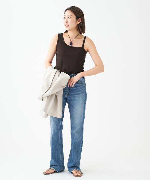 journal standard L'essage(ジャーナルスタンダードレサージュ)の「リブワンショルダープルオーバー(Tシャツ/カットソー・レディース・ブラック/ブラウン/グレー・FREE)」の12枚目の写真