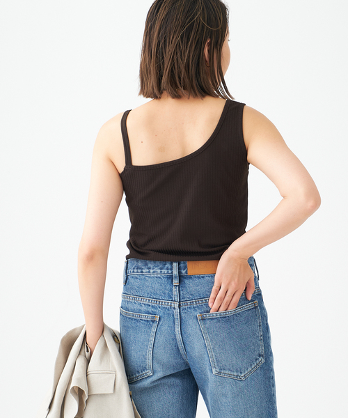 journal standard L'essage(ジャーナルスタンダードレサージュ)の「リブワンショルダープルオーバー(Tシャツ/カットソー・レディース・ブラック/ブラウン/グレー・FREE)」の14枚目の写真