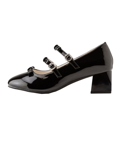 DearMyLoveRose（ディアマイラブローズ）の「トリプルリボンドールパンプス（パンプス・レディース・ブラック/アイボリー・24.5cm/23.5cm/23cm/25cm/24cm/22.5cm）」の16枚目の写真