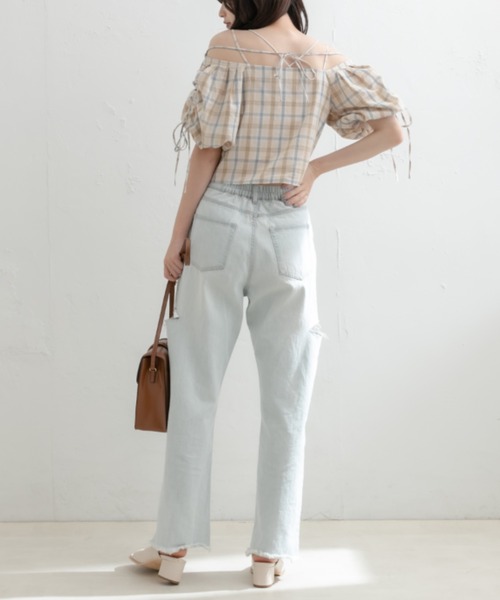 OLIVE des OLIVE(オリーブデオリーブ)の「オフショルブラウス(シャツ/ブラウス・レディース・オフホワイト/ベージュ・FREE)」の18枚目の写真