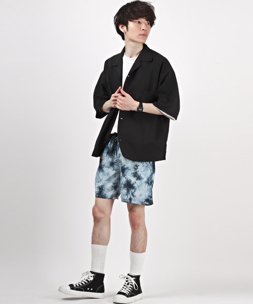 LUXSTYLE（ラグスタイル）の「製品染めナイロンショーツ（その他パンツ・メンズ・パープル/オレンジ/グリーン/ブラック系その他/ブラウン系その他/ブルー系その他・M/L）」の14枚目の写真