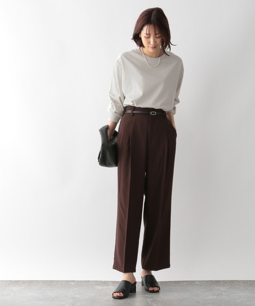 GLOBAL WORK(グローバルワーク)の「ヘビロッT袖ふわ長袖/281555(Tシャツ/カットソー・レディース・ホワイト/ライトグレー/その他/ベージュ系その他/ブルー系その他・MEDIUM/LARGE)」の19枚目の写真