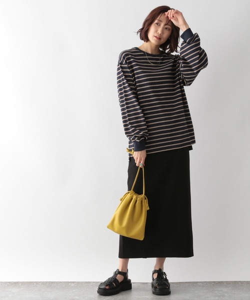 GLOBAL WORK(グローバルワーク)の「ヘビロッT袖ふわ長袖/281555(Tシャツ/カットソー・レディース・ホワイト/ライトグレー/その他/ベージュ系その他/ブルー系その他・MEDIUM/LARGE)」の11枚目の写真