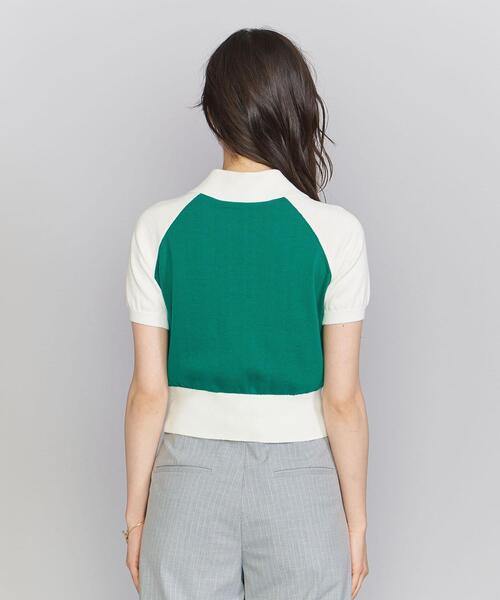 BEAUTY&YOUTH UNITED ARROWS（ビューティーアンドユースユナイテッドアローズ）の「バイカラー ポロニットカーディガン（カーディガン/ボレロ・レディース・ピンク/オフホワイト/ケリー・FREE）」の16枚目の写真