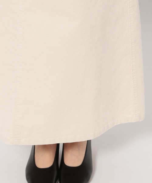 LEPSIM（レプシィム）の「ストレッチコーデュロイマキシスカート　297193（スカート・レディース・チャコールグレー/オフホワイト/カーキ・MEDIUM/LARGE）」の17枚目の写真