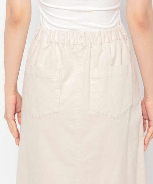 LEPSIM（レプシィム）の「ストレッチコーデュロイマキシスカート　297193（スカート・レディース・チャコールグレー/オフホワイト/カーキ・MEDIUM/LARGE）」の20枚目の写真