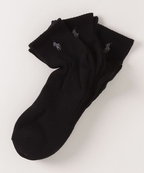 POLO RALPH LAUREN（ポロ ラルフ ローレン）の「POLO SHORT SOCKSX 1（ソックス/靴下・メンズ・ホワイト/ブラック/ホワイト系その他2・FREE）」の6枚目の写真