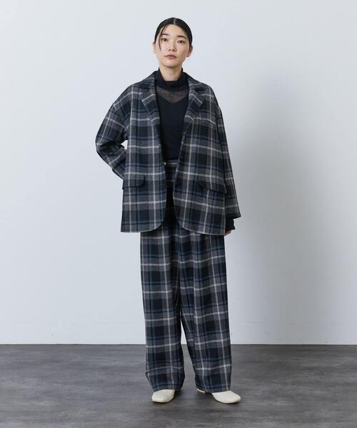ADIEU TRISTESSE(アデュートリステス)の「ツィードチェックパンツ(その他パンツ・レディース・ブルー系その他/グレー系その他・38)」の3枚目の写真
